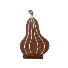 Fallen Fruits Rust Nutmeg Pumpkin Garden Ornament image 0