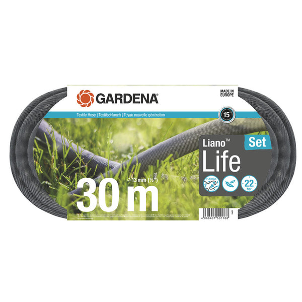 GARDENA Textile Hose Liano™ Life 13mm Set (30m Hose Length) image 0