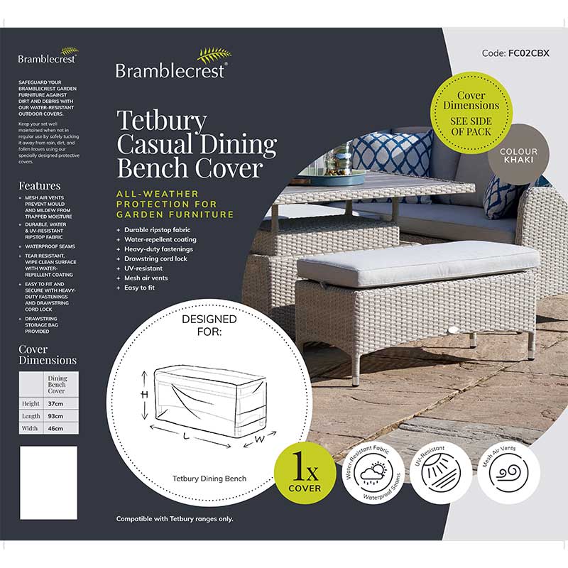 Bramblecrest Cover for Tetbury Casual Dining Bench image 0