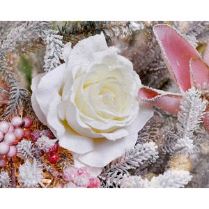 Everands Blush White Rose Stem (45cm) image 1