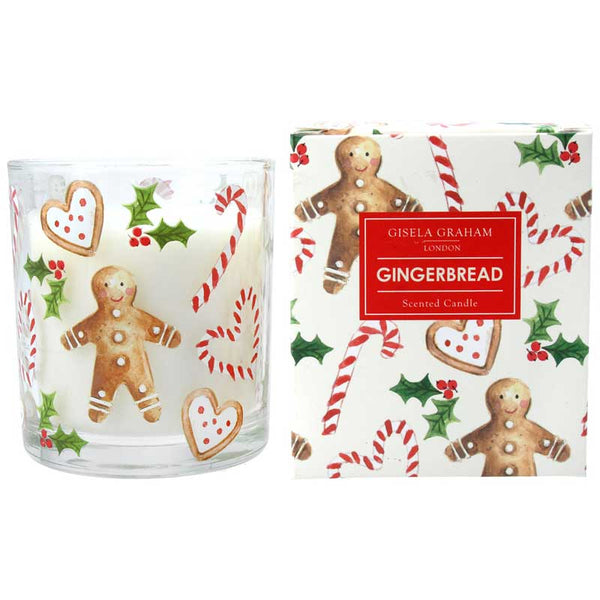 Gisela Graham Large Gingerbread Candle image 0