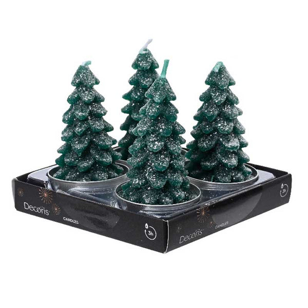 Decoris Tree Tealights - Pack of 4 (Assorted Designs) image 1