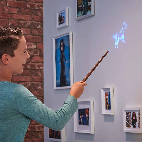 Official Wizarding World, 12-Inch Harry Potter Patronus Projection Wand with Stag Figure, Lights and Sounds, Ages 6+ image 2