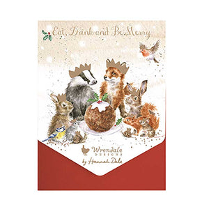Wrendale Designs Notecard Pack - The Christmas Party (Pack of 8) image 2