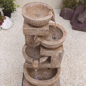 Easy Fountain Sparkling Bowls Water Feature with LED Lights image 1