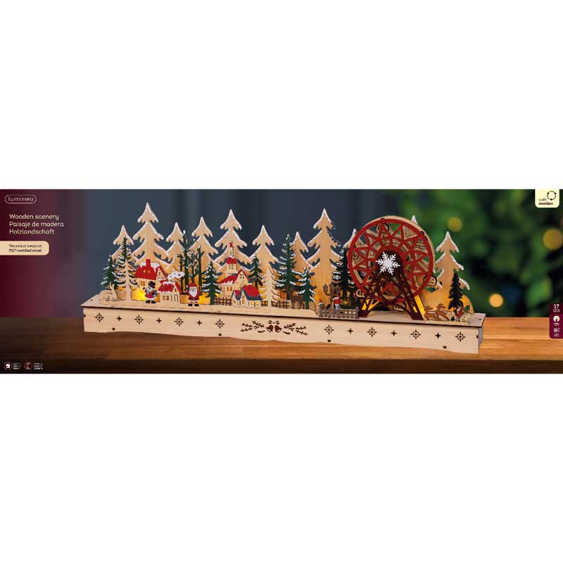 Lumineo LED Plywood Scenery with Wheel image 0