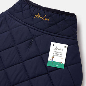 Joules Navy Quilted Dog Coat image 4