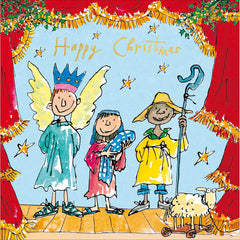 Woodmansterne Nativity Characters Christmas Card image 0