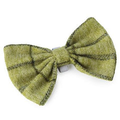 House of Paws Green Tweed Dog Bow Tie image 0