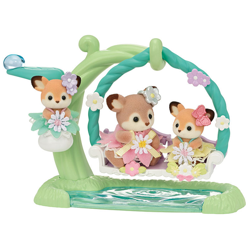 Sylvanian Families Deer Babies - Floral Swing Set image 0