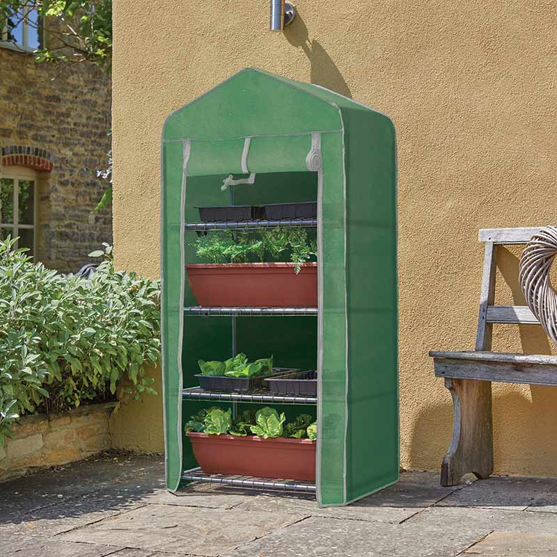 GroZone Classic 4 Tier Growhouse with Extra Fleece Cover image 0