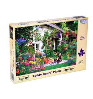 House of Puzzles Teddy Bears' Picnic Big 500 Piece Jigsaw Puzzle image 1
