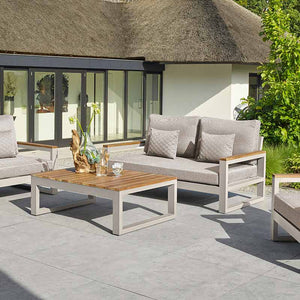 LIFE Soho Garden Lounge Set in Beige with Soltex Cushions image 1