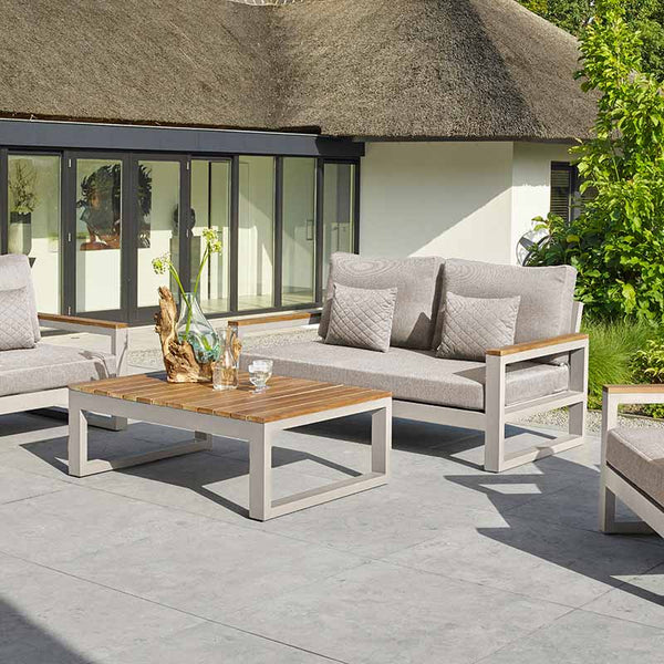 LIFE Soho Garden Lounge Set in Beige with Soltex Cushions image 1