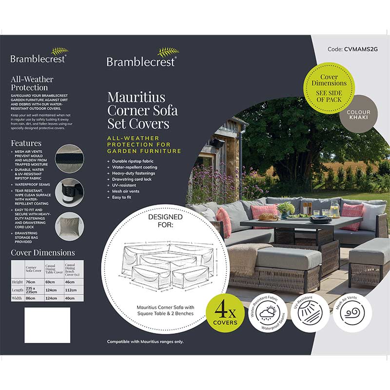 Bramblecrest Covers for Mauritius Square Corner Sofa Set image 0