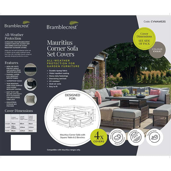 Bramblecrest Covers for Mauritius Square Corner Sofa Set image 1