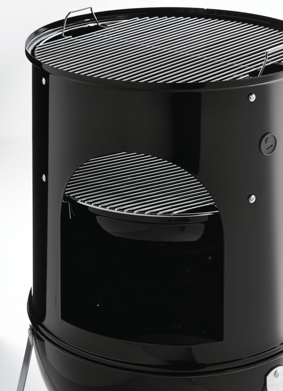 Weber Smokey Mountain Cooker Smoker Black, 47cm + FREE Cover image 2