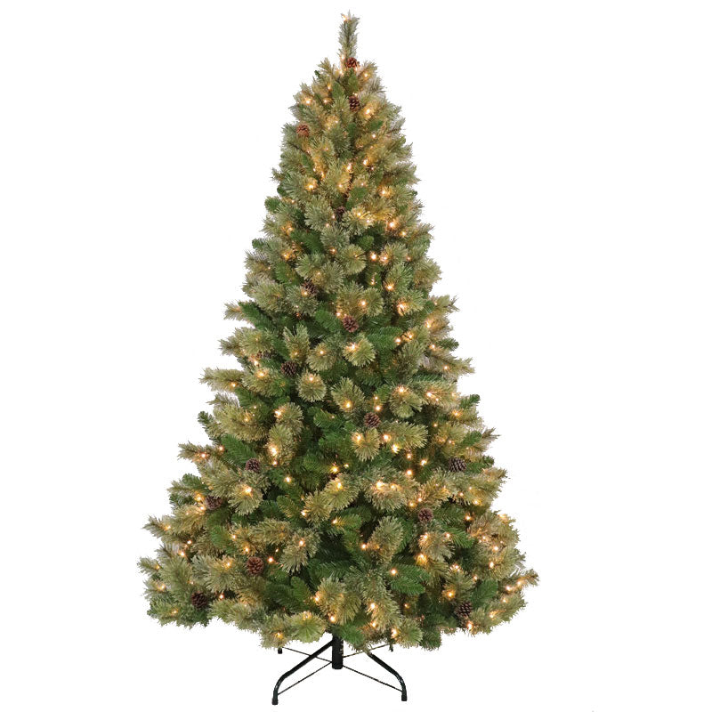 Puleo Cashmere Pinecone Pre-Lit Christmas Tree - 7ft image 0