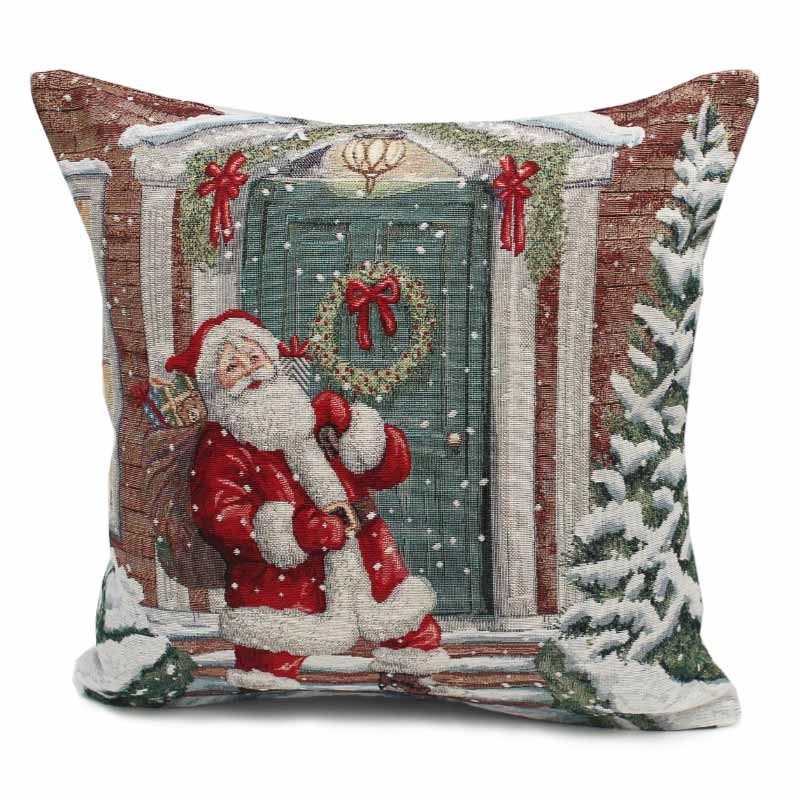 Peggy Wilkins Santa's In Town Cushion image 0