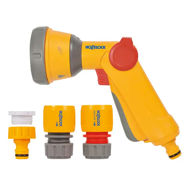 Hozelock Multi Spray Soft Touch Gun & Fittings Set image 0