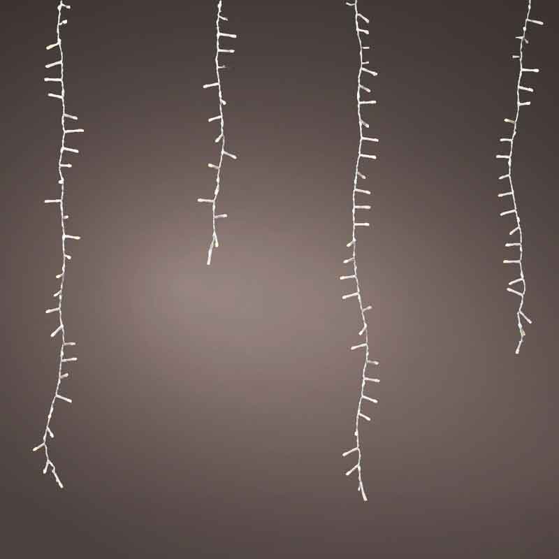 Lumineo LED Icicle Lights with Snowfall Effect image 0