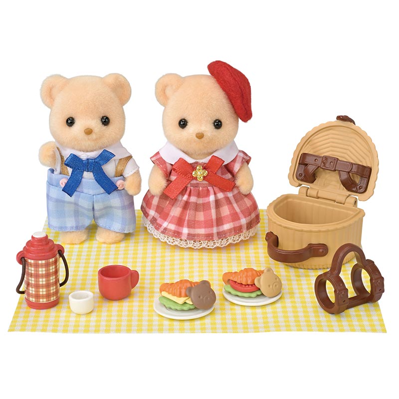 Sylvanian Families Biscuit Bear Sister & Brother - Delicious Picnic Set image 0
