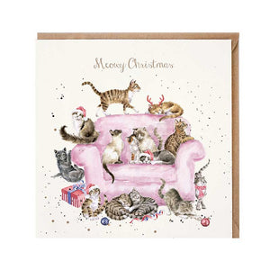 Wrendale Designs Meowy Christmas Card image 0