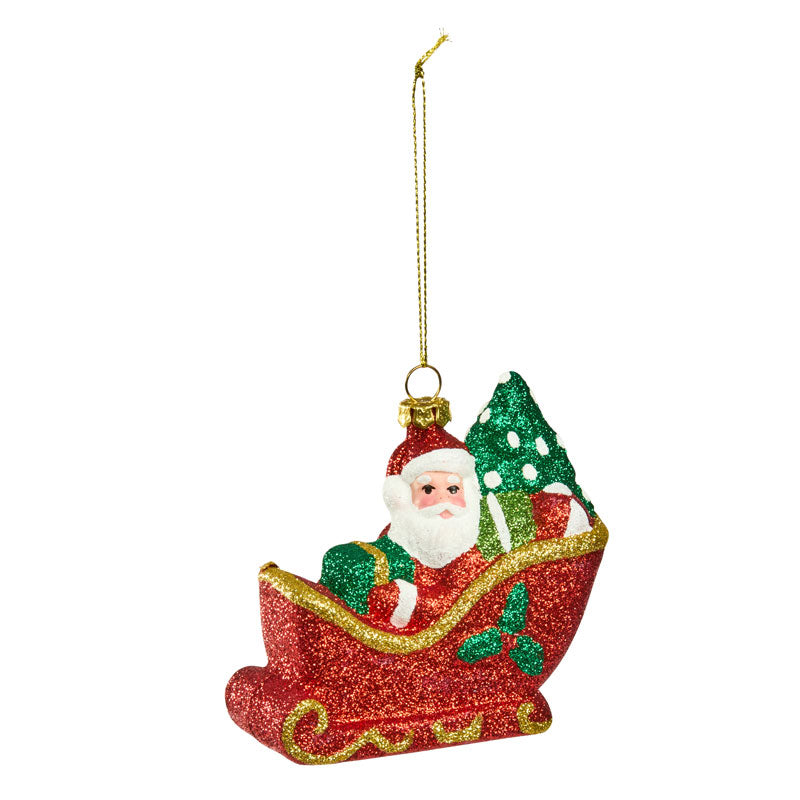 Three Kings Sleigh Santa Pendant image 0