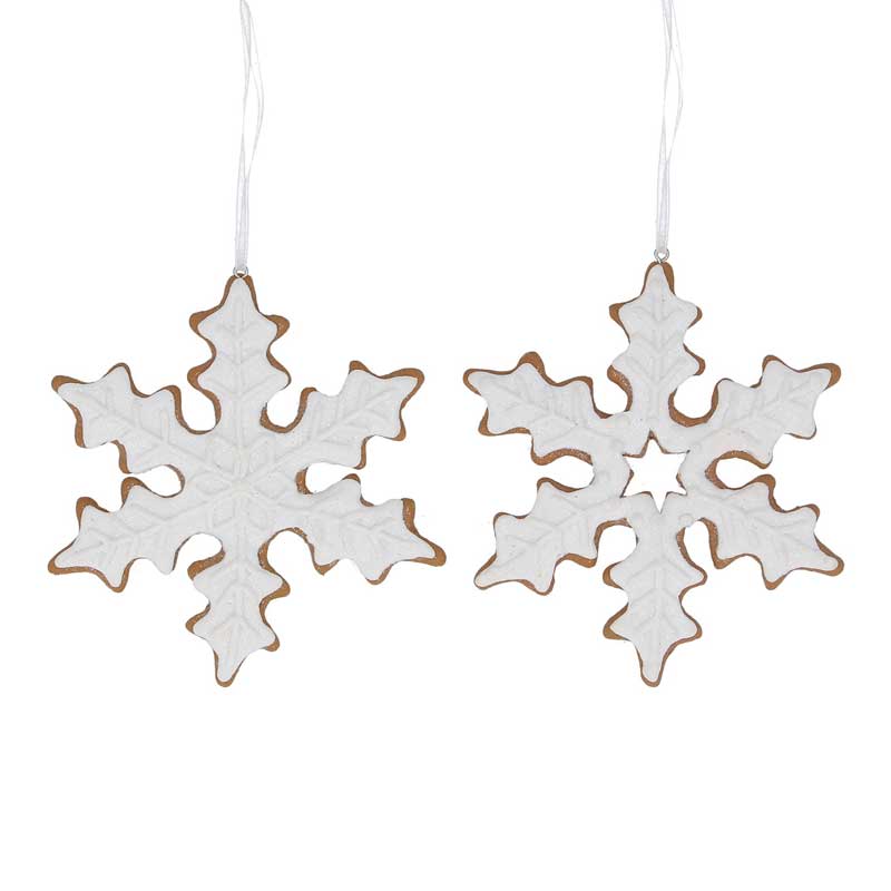 Gisela Graham Resin Gingerbread Snowflake (Assorted Designs) image 0