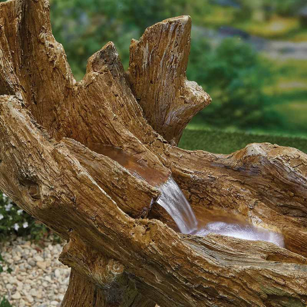Easy Fountain Knotted Willow Falls Water Feature with LED Lights image 2