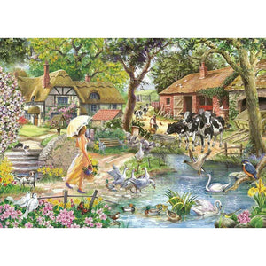 House of Puzzles Summer Stroll 1000 Piece Jigsaw Puzzle image 0