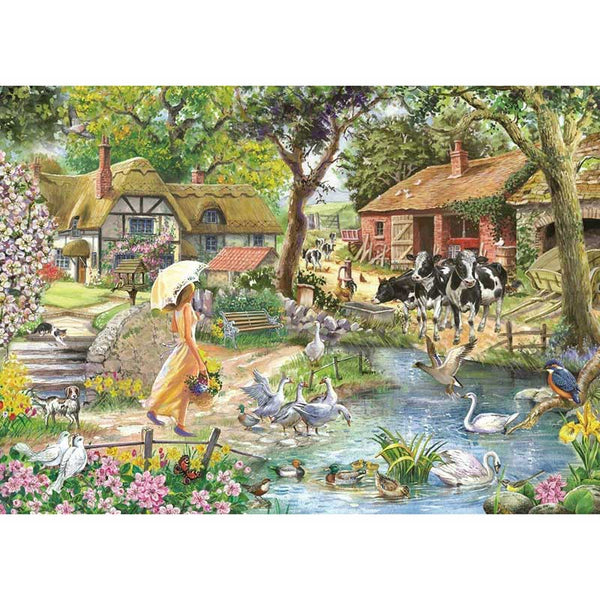 House of Puzzles Summer Stroll 1000 Piece Jigsaw Puzzle image 0