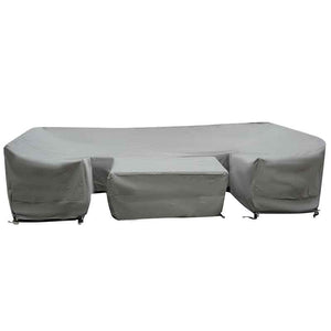 Bramblecrest Covers for Rattan U-Shape Sofa Set with Firepit Coffee Table image 0