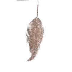 Decoris Sparkling Rose Glitter Leaf (Pack of 3) image 0