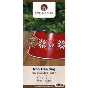 Everlands Red Iron Tree Ring with Stars image 1