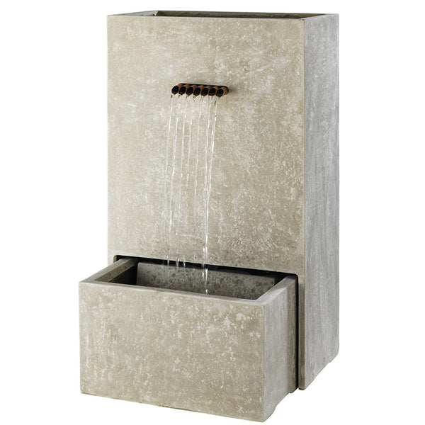 Planter Fountain Water Feature, 100cm Light Grey image 3