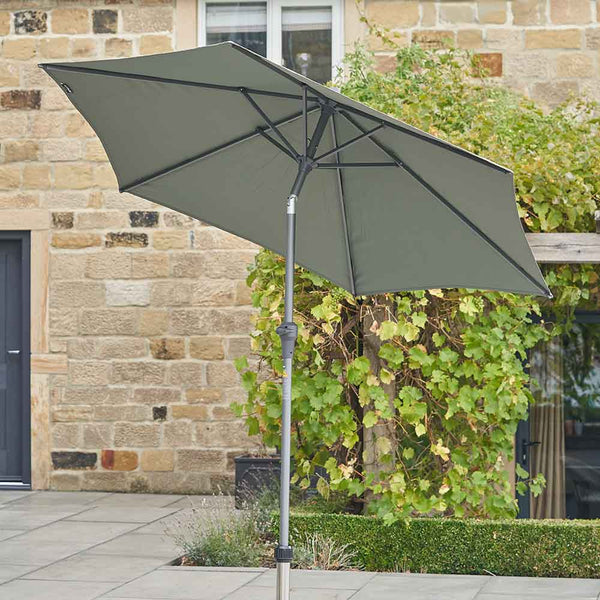 Platinum Riva 2.5m Round Crank & Tilt Parasol – Olive image 0