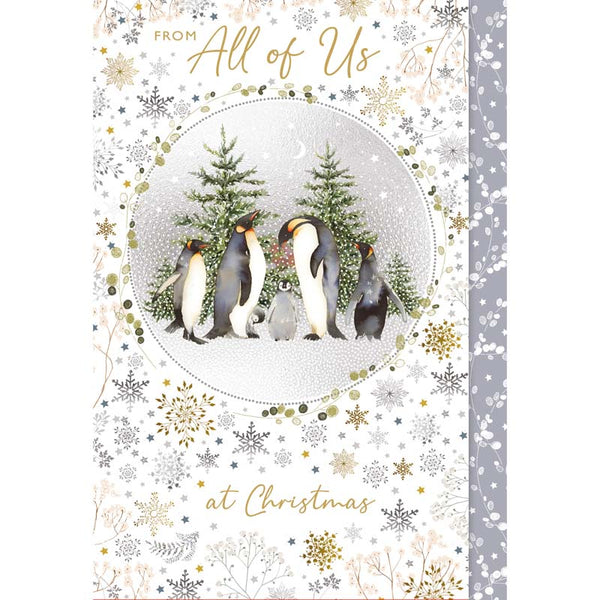Nigel Quiney Penguins In Circle Christmas Card image 0