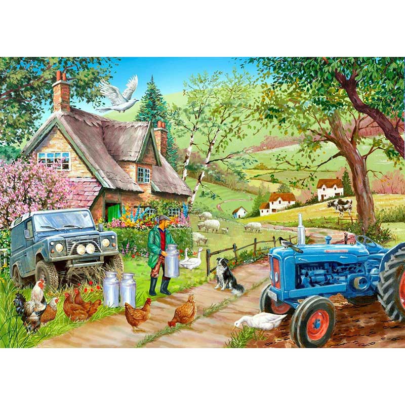House of Puzzles Farm Fresh 500 Piece Jigsaw Puzzle image 0