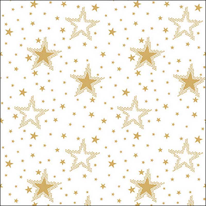 Ambiente Paper Napkins - Gold & White Night Sky (Pack of 20) image 0