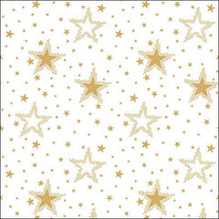 Ambiente Paper Napkins - Gold & White Night Sky (Pack of 20) image 0