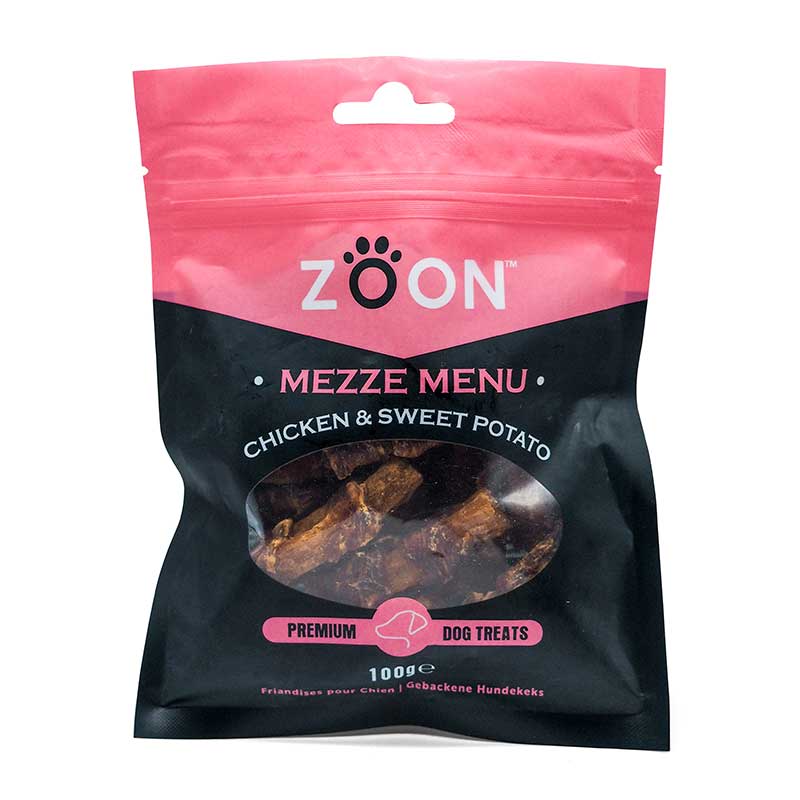 Zoon Mezze Menu Chicken & Sweet Potato Dog Treats (100g) image 0