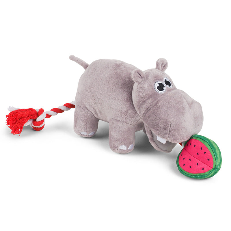 Zoon Hippo Tugga Melon Dog Toy image 0