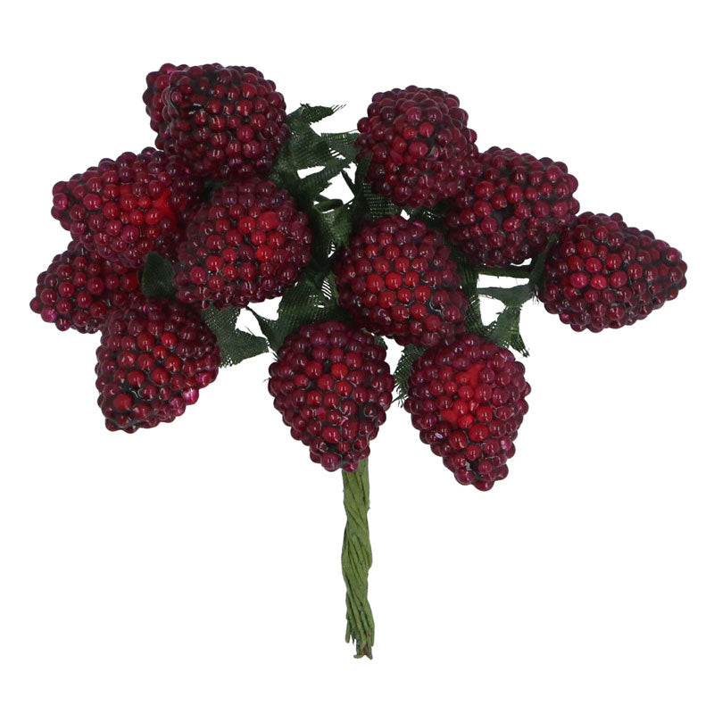 Gisela Graham Dark Red Raspberry Picks image 0