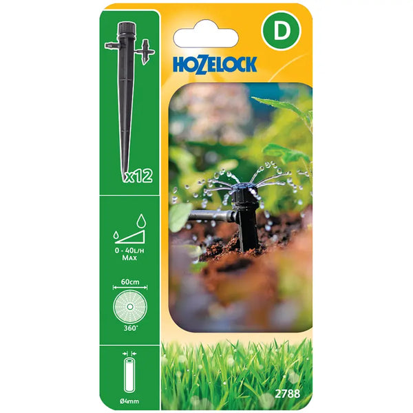 Hozelock End of Line Adjustable Mini Sprinkler (Pack of 12) image 0