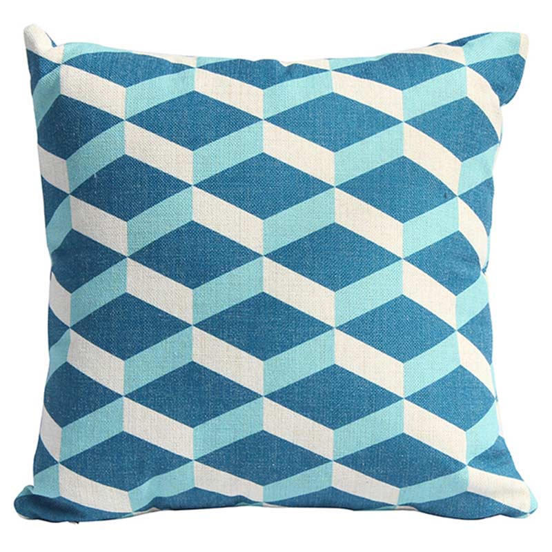 Bramblecrest Square Scatter Cushion, 45 x 45cm â€“ Turquoise Cubic image 0