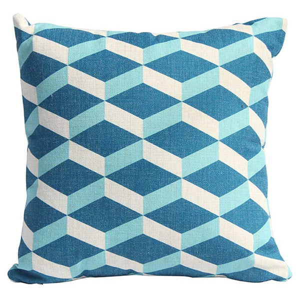 Bramblecrest Square Scatter Cushion, 45 x 45cm â€“ Turquoise Cubic image 1