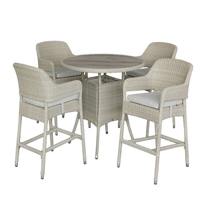Bramblecrest Tetbury Round 4 Seat Garden Bar Set in Nutmeg Rattan image 8