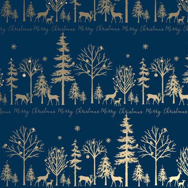 Uniqueco Reindeer Gold Luxe Gift Wrap (2m) image 0