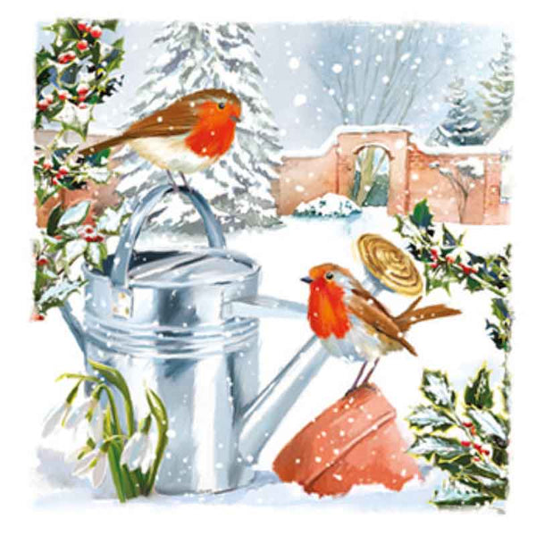 Ling Design Small Deluxe Cards - Garden Robins (Pack of 12) image 3